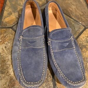 Blue Suede Loafers